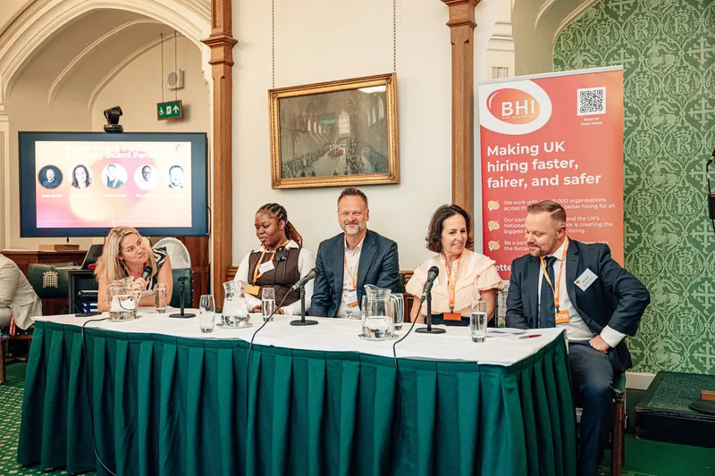 The Better Hiring Institute Advisory Board panel at the ARTP parliamentary event